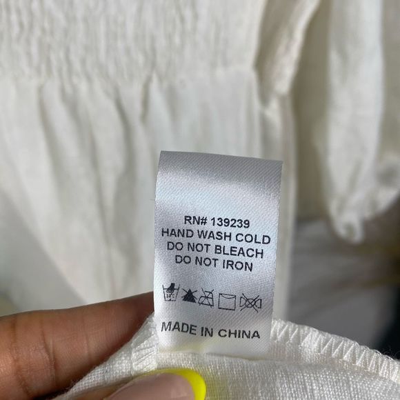 Tuckernuck Cream Puff Sleeve Mini Dress - Picture 8 of 8